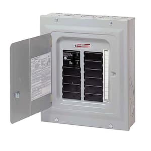 BR 100 Amp 10 Space 20 Circuit Indoor Main Breaker Loadcenter with Combination Cover