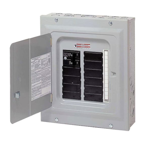 Eaton BR 100 Amp 10 Space 20 Circuit Indoor Main Breaker Loadcenter with Combination Cover