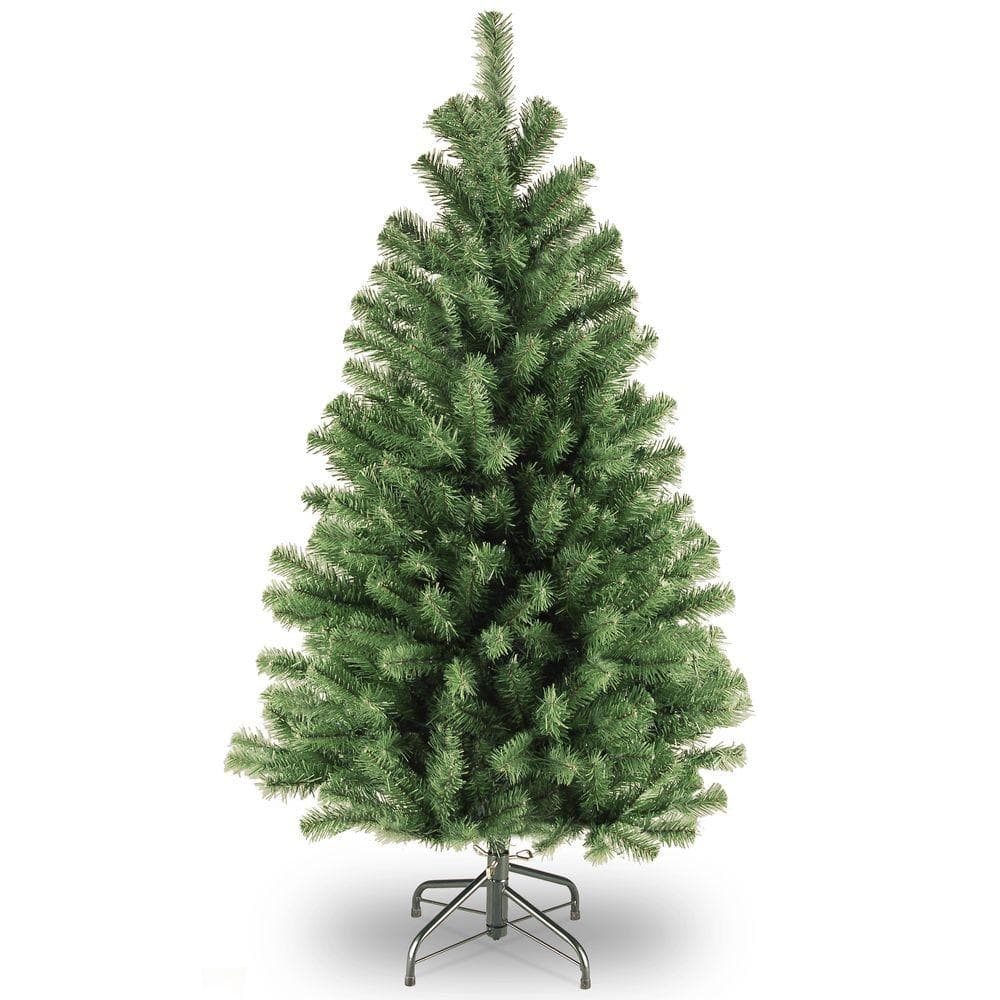 4.5' Prelit North Valley Spruce Artificial Christmas Tree with Clear Lights