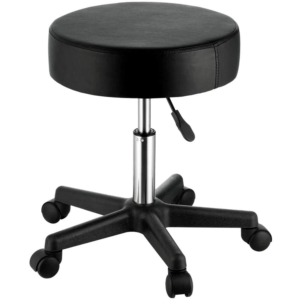 Rolling Stool with Wheels, 400 lbs. Capacity, Adjustable Height, Ultra-Thick Seat Cushion, Lawn Chairs, Black Metal price history on PriceWatchPro