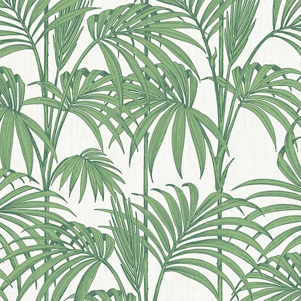 Graham & Brown Honolulu Palm Green Vinyl Strippable Wallpaper (Covers 56 sq. ft.)