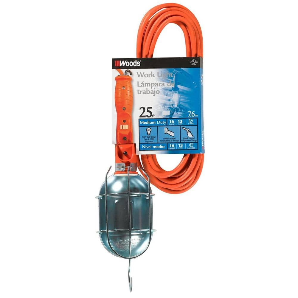 UPC 078693006913 product image for 75-Watt 25 ft. 16/3 SJTW Incandescent Portable Heavy-Duty Guarded Trouble Work L | upcitemdb.com