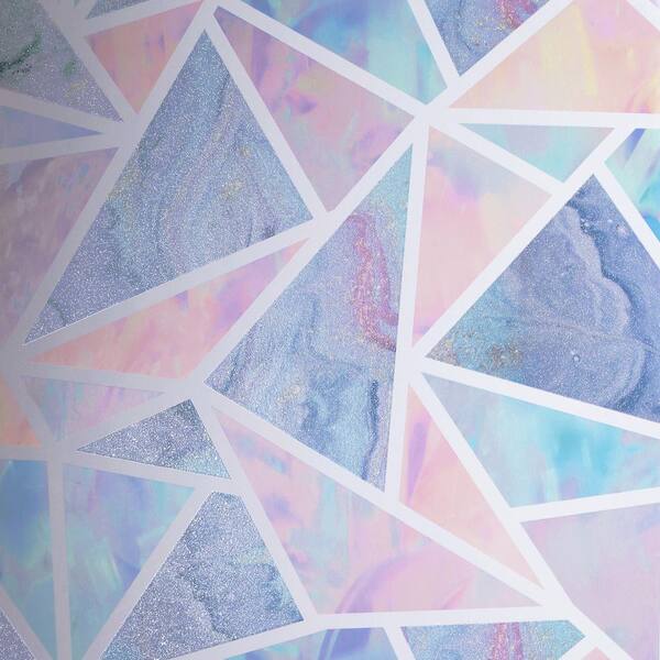 Arthouse Pastel Geo Encased Glitter Wallpaper 296002 - The Home Depot