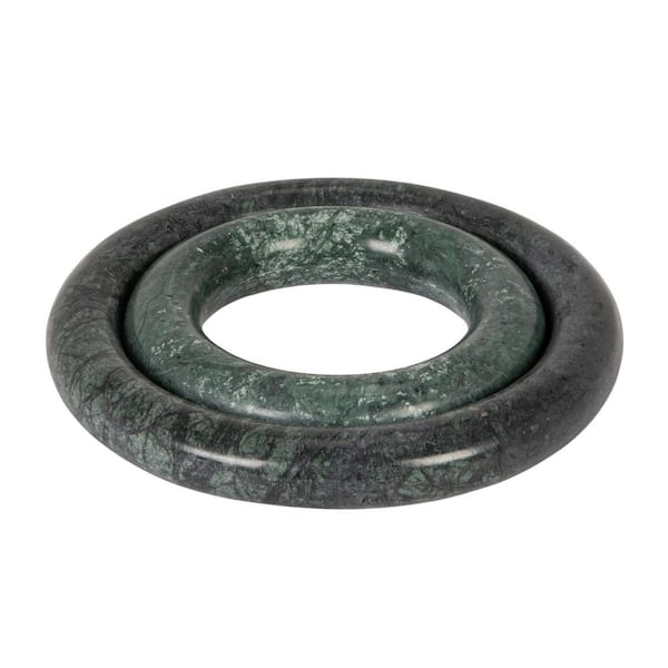 Pietra Green Marble Trivets, (Set of 2)