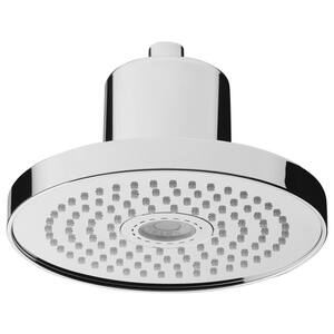 Light Techno 1-Pattern 2.5 GPM 7.87 in. Ceiling Mount Rain Shower Head with Rainbow LED Light in Chrome