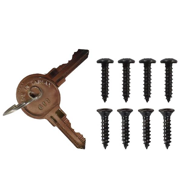 Black Nylon Polymer Keystone X2 External One-Sided Gate Latch