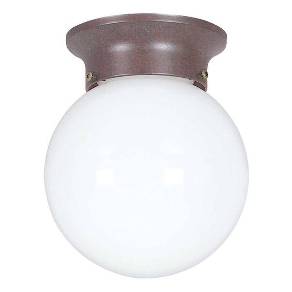 Sunset Coburn 1-Light Oil Rubbed Bronze Flush Mount