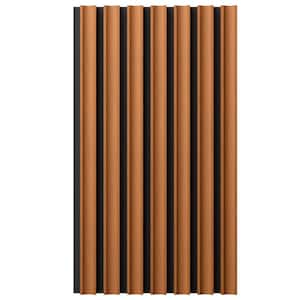 AcousticPro 1 in. x 1 ft. x 8 ft. Noise Cancelling Concave MDF Sound Absorbing Panel in Early American (2-Pack)