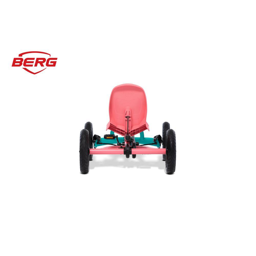 Buddy Lua Pink and Mint Pedal Go Kart with Adjustable Seat
