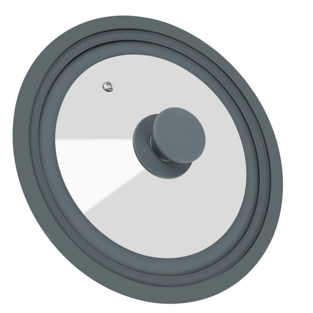 Universal Tempered Glass Pot Lid for Pots, Pans and Skillets, Fits 8 in., 9 in., 9.5 in. Dia