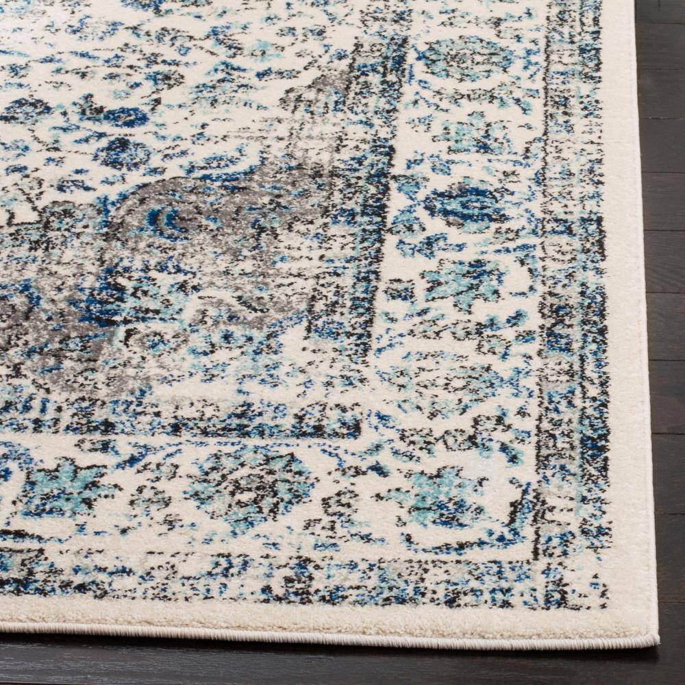 Reversible Hand-Knotted Elegance Runner Rug in Grey/Ivory - 2'2" X 21'