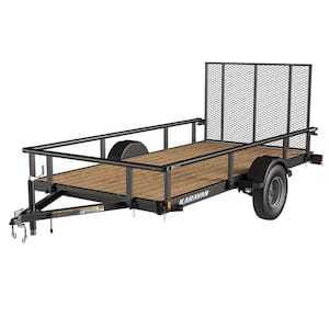 6 ft. x 12 ft. Wood Floor Utility Trailer Kit w/ Patented Pivot Down Rail System