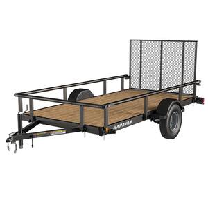 6 ft. x 12 ft. Wood Floor Utility Trailer w/ Patented Pivot Down Rail System