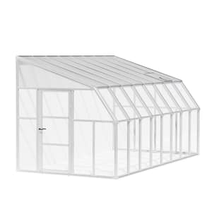 Sun Room 8 ft. x 16 ft. White/Clear Patio Enclosure and Solarium