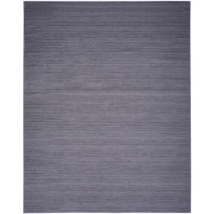 Washable Essentials Navy 9 ft. x 12 ft. All-over design Contemporary Area Rug