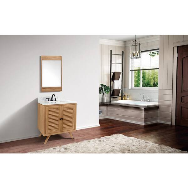 Avanity Harper 30-in Natural Teak Bathroom Vanity Cabinet
