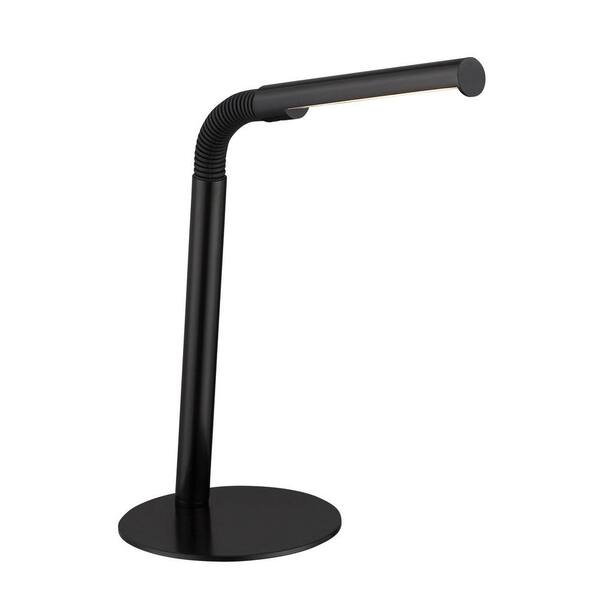 Illumine Designer 16.5 in. Black LED Table Lamp
