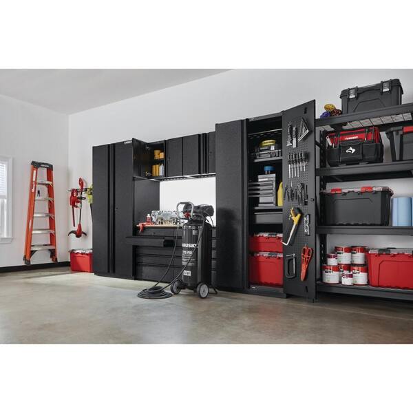 Husky 6 Piece Pro Duty Welded Steel, Home Depot Metal Garage Storage Cabinets