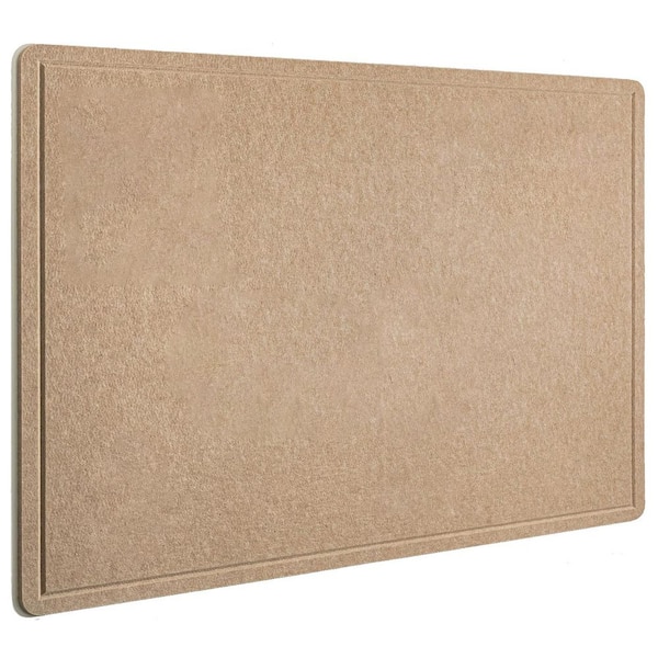 Afoxsos 48 x 36 Foldable Felt Notice Pin Board Khaki Self-Healing Decorative Bulletin Board for Office School Home with Pushpins