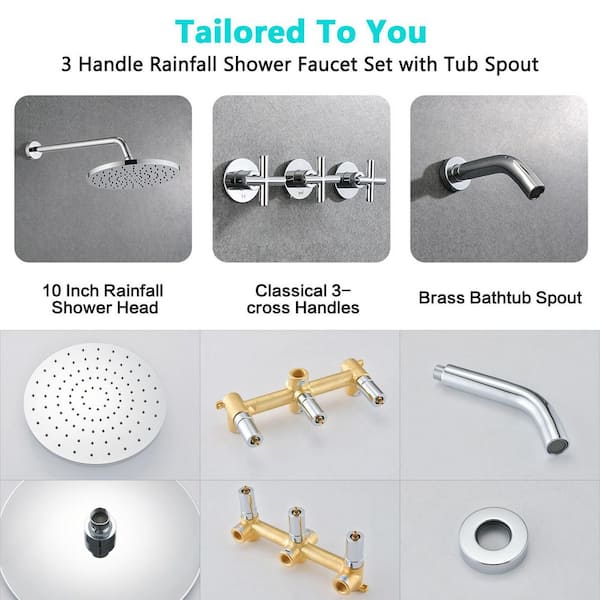 Elba Pressure Balance Single-Handle 1-Spray Tub and Shower Faucet in Chrome (Valve Included) Elba Pressure Balance Single-Handle 1-Spray Tub and Shower Faucet in Chrome (Valve Included)