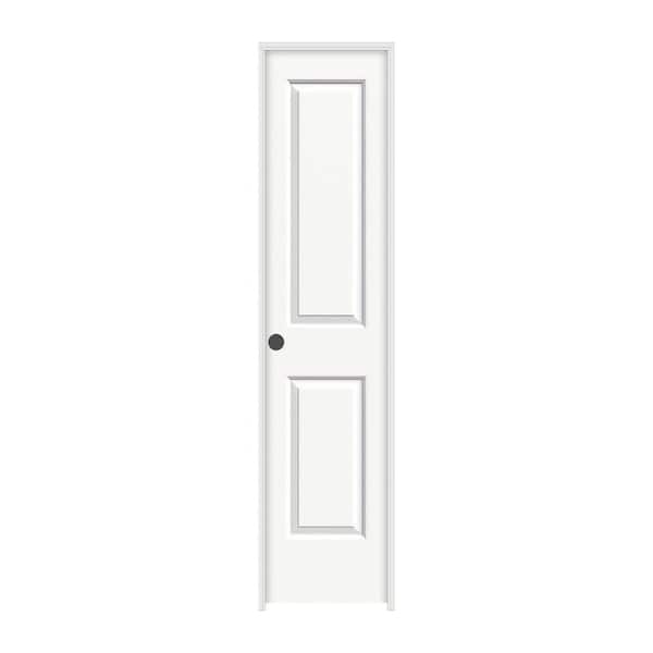 JELD-WEN 18 in. x 80 in. Cambridge White Painted Right-Hand Smooth Molded Composite Single Prehung Interior Door