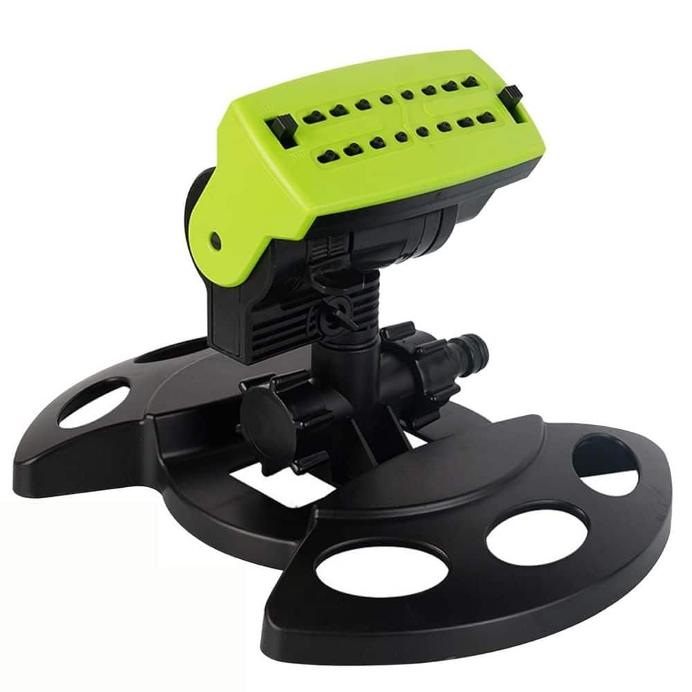 360° Rotating Garden Sprinkler-Leakproof 3-Arm Lawn Sprinkler with Stable 