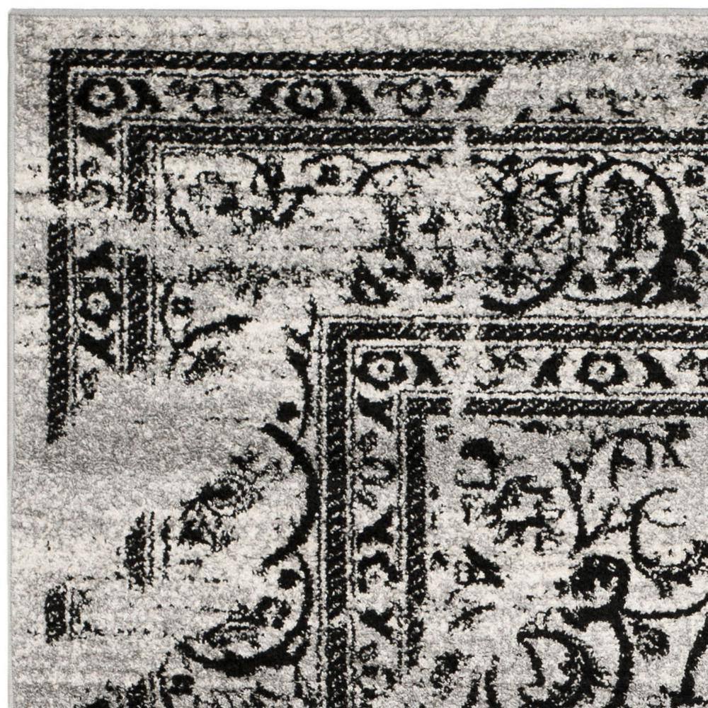 Chic Adirondack 9' x 12' Rectangular Synthetic Black Area Rug