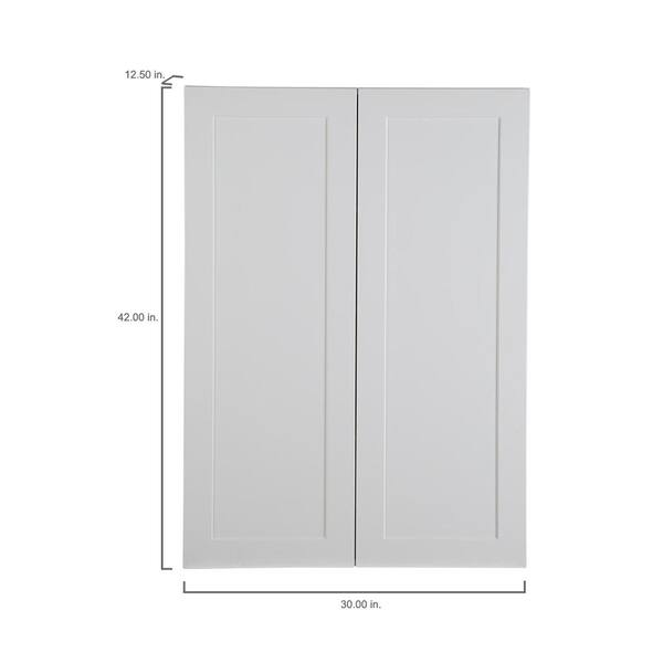Cambridge Shaker Assembled 30x34.5x24.5 in. Plywood Base Cabinet w/ 1 Soft Close Drawer & 2 Soft Close Doors in White Cambridge Shaker Assembled 30x34.5x24.5 in. Plywood Base Cabinet w/ 1 Soft Close Drawer & 2 Soft Close Doors in White
