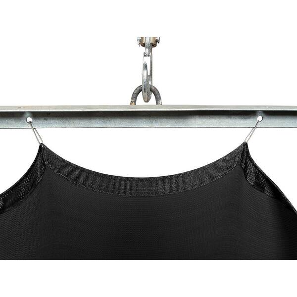 Unifirm Edge Reinforced Grommets-Free Privacy Fence Screen 90% Blockage Gazebo Backyard Shade Cover 6 ft. x 25 ft. Black