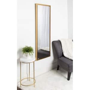 Large Rectangle Gold Full-Length Art Deco Mirror (48 in. H x 16 in. W)