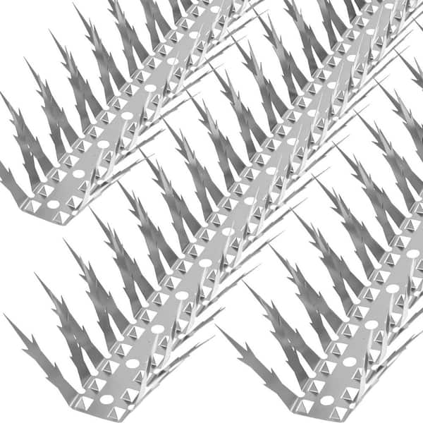 10 ft. Stainless Steel Bird Spikes for Outdoor Use Pigeon Deterrent