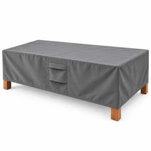 Rectangle Moving Liquid KHOMO GEAR 70 in. W x 34 in. D x 25 in. H Grey Rectangular Outdoor ...