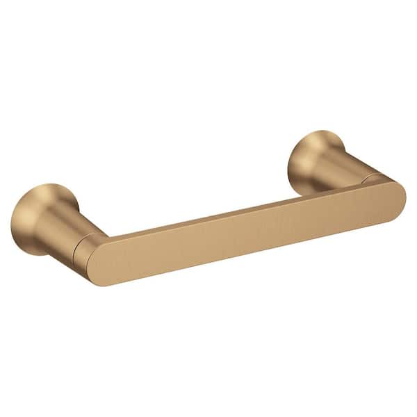 Wall Mounted Genta Pivoting Toilet Paper Holder in Bronzed Gold