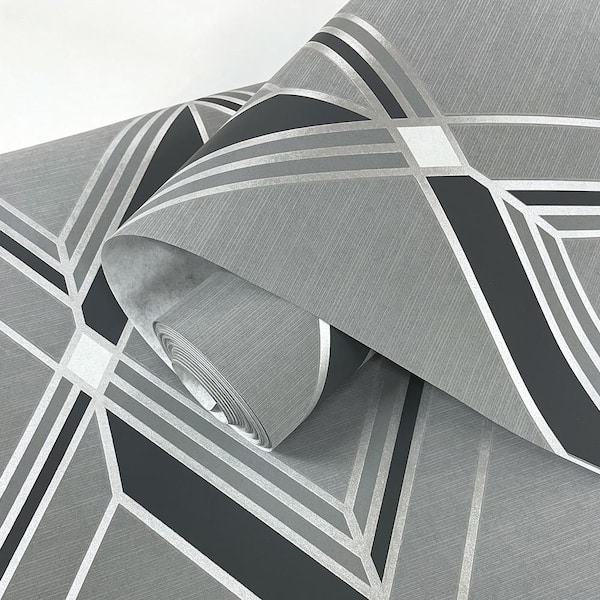 Mysterious Brooklyn Diamond Paper Unpasted Nonwoven Wallpaper Roll 60.75 sq. ft.
