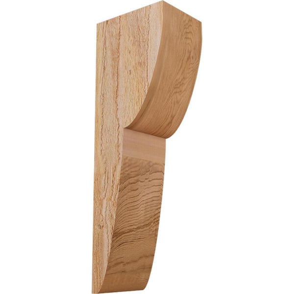 Ekena Millwork 6 in. x 8 in. x 24 in. Western Red Cedar Crestline Rough Sawn Corbel