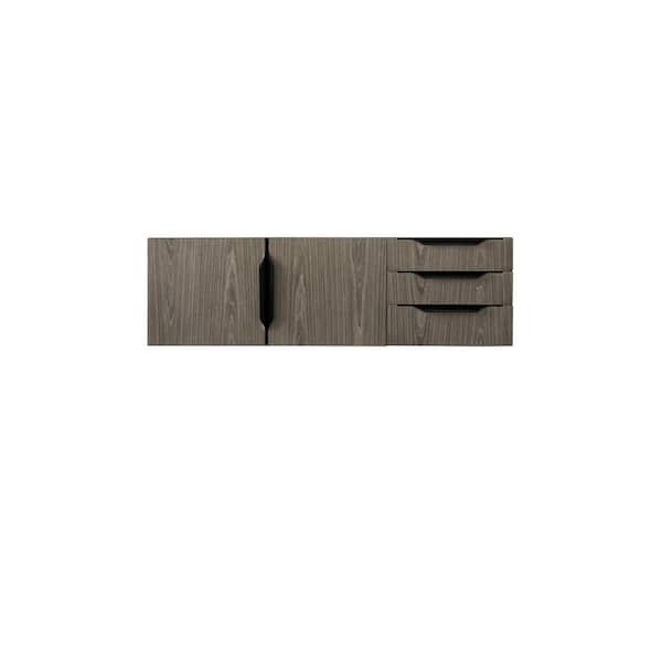 James Martin Vanities Columbia 48.0 in. W x 19.5 in. D x 14.5 in. H Single Bath Vanity Cabinet without Top in Ash Gray
