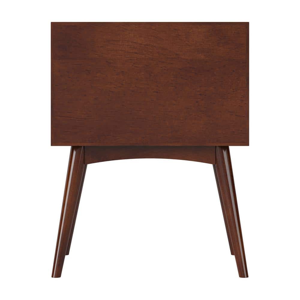 Pasadena Mid Century Modern Light Toffee 2 Drawer Nightstand - thumbnail 6