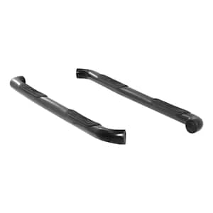 3-Inch Round Black Steel Nerf Bars, No-Drill, Select Land Rover LR3