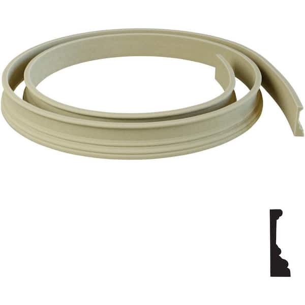 Ekena Millwork 1 in. x 144 in. x 3 7/16 in. Resin Casing Flexible Moulding