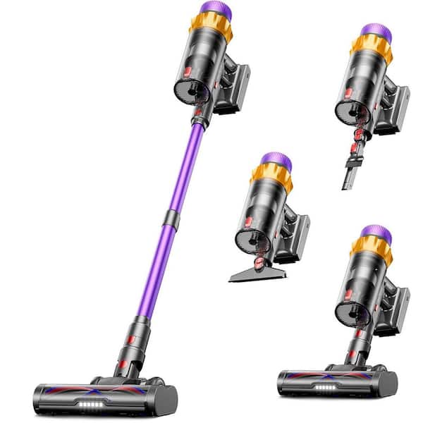 600W 50KPA Upright Vacuum w 70Min Runtime, HEPA Filter, LED Display, Charging Dock, Large Dust Cup for Pet Hair Floors