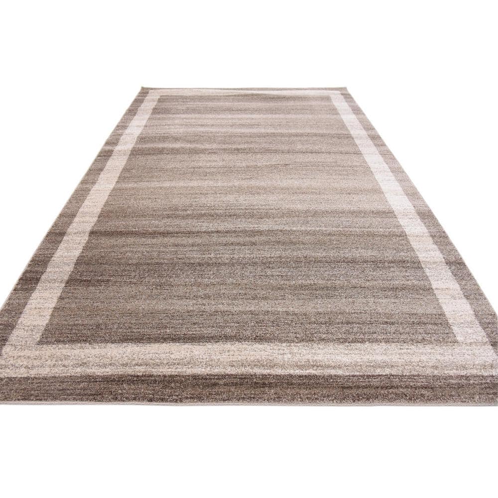 Luxe Reversible Tufted 6' x 9' Light Brown Synthetic Area Rug