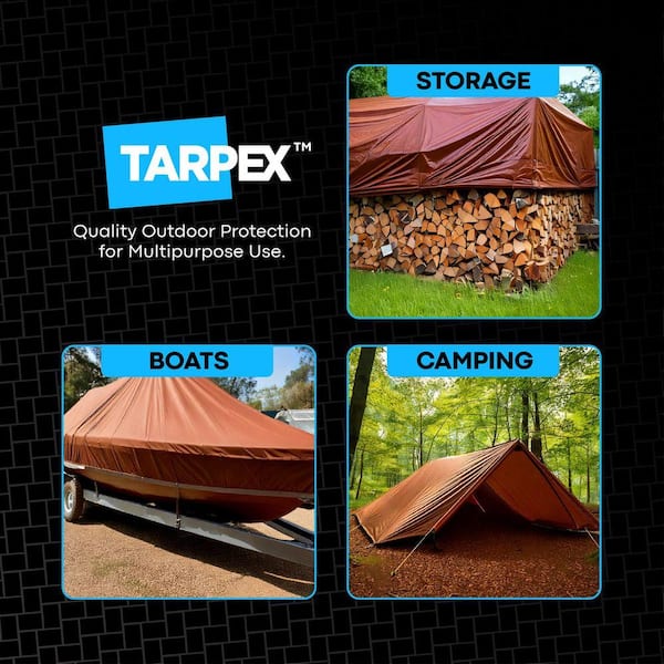 Tarpex 16 Mil Super Heavy-Duty Polyethylene Tarp 15 ft. x 15 ft