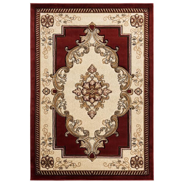 United Weavers Bristol Fallon Burgundy 1 ft. 10 in. x 2 ft. 8 in. Accent Rug