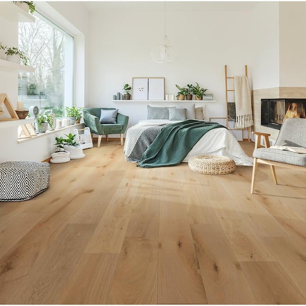 Blue Ridge Hardwood Flooring Reflection White Oak 5/8 in. T X 9.44 in. W Tongue & Groove Engineered Hardwood Flooring (28.4 sq.ft./case)