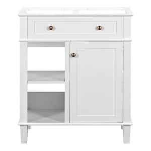 29.1 in. W x 17.9 in. D x 33.3 in. H Bath Vanity Cabinet without Top in White with Adjustable Shelf