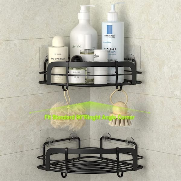 12 Inch Black Brass Wall Mounted Shower Caddy Basket Oil Rubbed