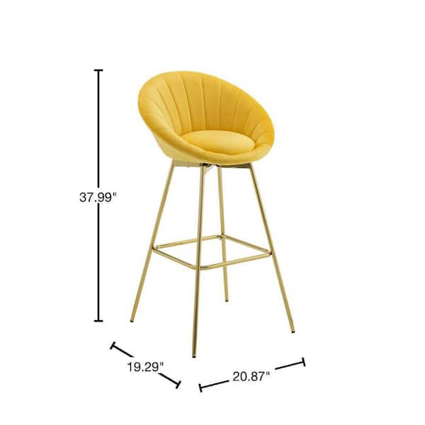 astrid bar stool yellow