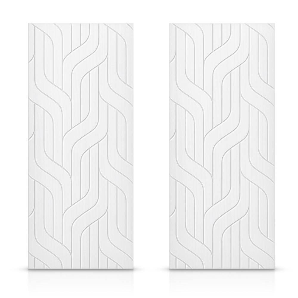 60 in. x 84 in. Hollow Core White Painted Composite MDF Interior Double Closet Sliding Doors price history on PriceWatchPro