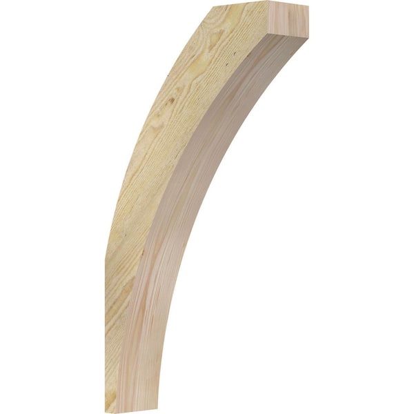 Ekena Millwork 4"W x 14"D x 26"H Thorton Rough Sawn Knee Brace, Douglas Fir