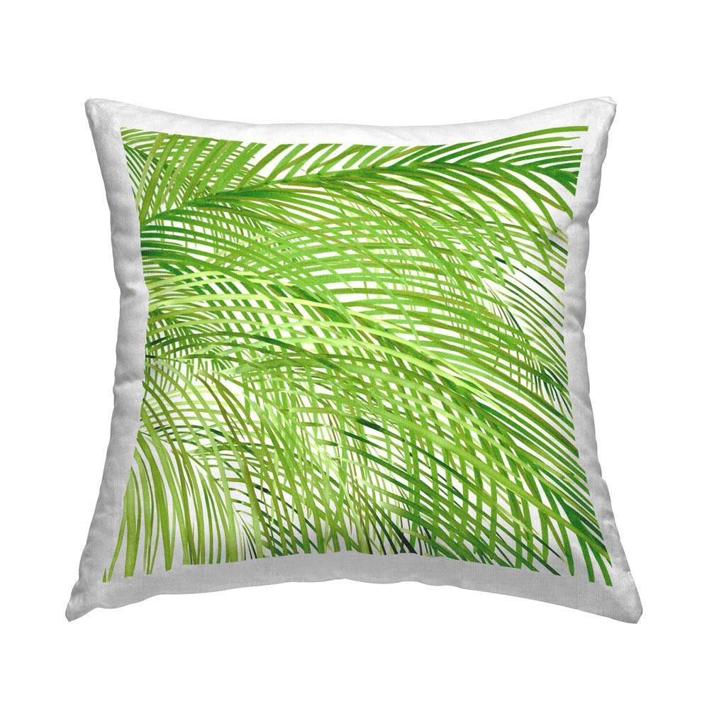 Botanical Palms Pattern Green Floral Polyester 18 in. x 18 in. Throw Pillow price history on PriceWatchPro